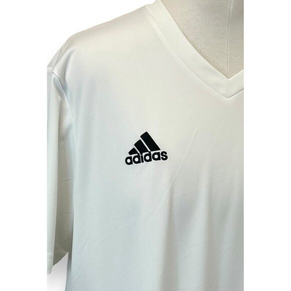 Adidas Aeroready Mens White Sports Tee Size 2XL - Breathable & Lightweight - Picture 2 of 9